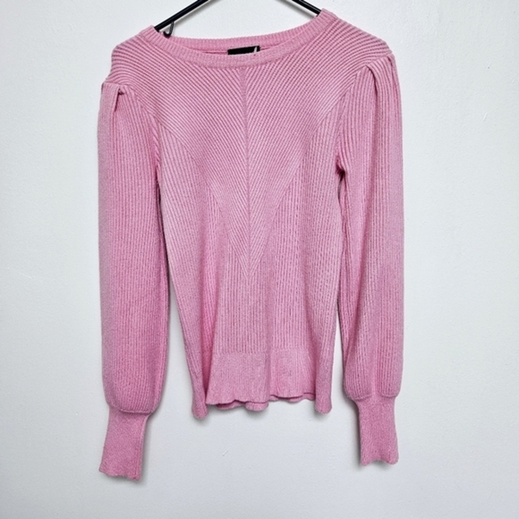 Vici Bubble Over Pink Small Ribbed Bishops Puff Sleeve 100% Algodon  Cotton - Picture 3 of 13